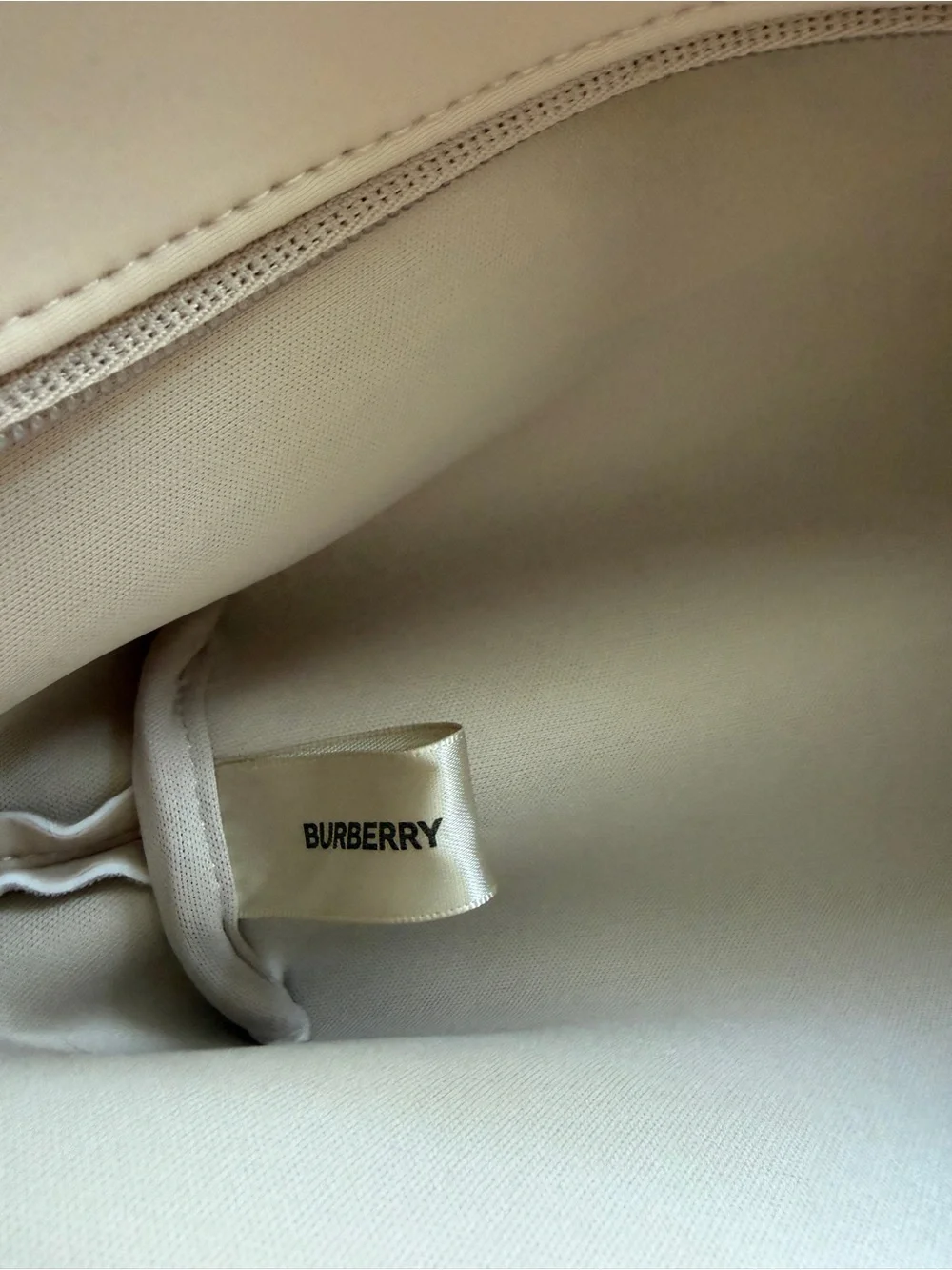 Burberry Logo Cosmetic Pouch with top zip